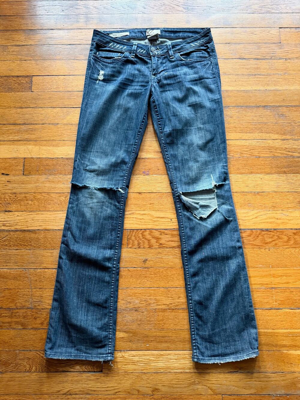 WILLIAM RAST 'Sadie Straight Leg' Distressed Jeans Womens sz 4.